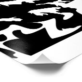 ハイキング引用文モノクロ山景色を撮る ポスター (コーナー)