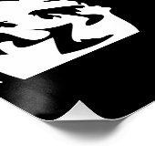 ハイキング引用文モノクロ山景色を撮る ポスター (コーナー)