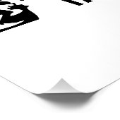 ハイキング引用文モノクロ山景色を撮る ポスター (コーナー)