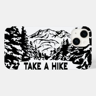 ハイキング引用文モノクロ山景色を撮る Case-Mate iPhone 14ケース