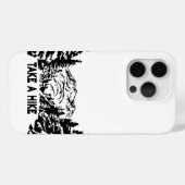 ハイキング引用文モノクロ山景色を撮る Case-Mate iPhoneケース (裏面 (横))
