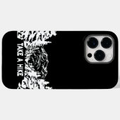 ハイキング引用文モノクロ山景色を撮る Case-Mate iPhoneケース (裏面 (横))
