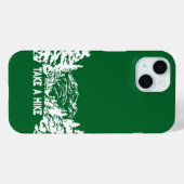 ハイキング引用文モノクロ山景色を撮る Case-Mate iPhoneケース (裏面 (横))