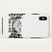 ハイキング引用文モノクロ山景色を撮る Case-Mate iPhoneケース (裏面(横))
