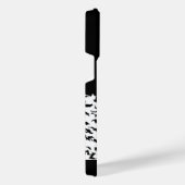 ハイキング引用文モノクロ山景色を撮る iPhoneケース (右側面)