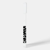 ハイキング引用文モノクロ山景色を撮る iPhoneケース (右側面)