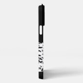 ハイキング引用文モノクロ山景色を撮る iPhoneケース (右側面)