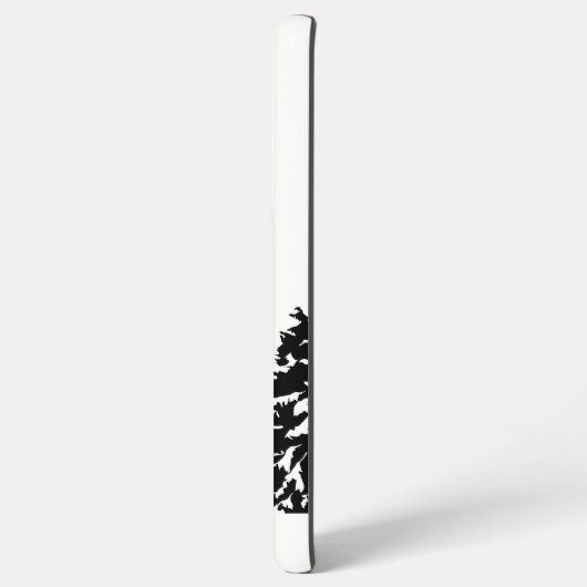 ハイキング引用文モノクロ山景色を撮る SAMSUNG GALAXYケース (裏面横)