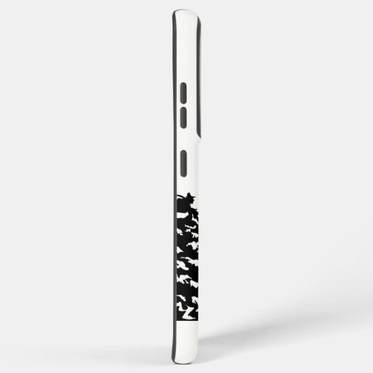 ハイキング引用文モノクロ山景色を撮る SAMSUNG GALAXYケース (右側面)