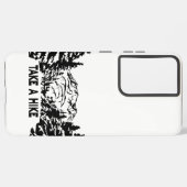 ハイキング引用文モノクロ山景色を撮る SAMSUNG GALAXYケース (左側面)