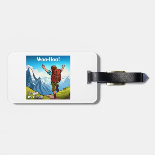 ハイキング忘れウー電話 ラゲッジタグ (裏面横)
