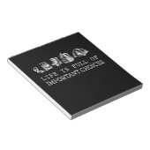 ハイキング愛好家 |人生は重要な選択でいっぱいだ ノートパッド (アングル)