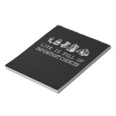 ハイキング愛好家 |人生は重要な選択でいっぱいだ ノートパッド (回転)