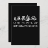 ハイキング愛好者 |人生は重要な選択に満ちている シーズンカード (正面/裏面)