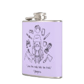 ハイキング感動的ビニール包まれたフラスコ フラスク (左)