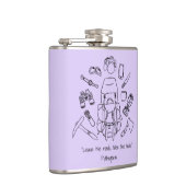 ハイキング感動的ビニール包まれたフラスコ フラスク (右)