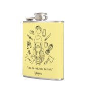 ハイキング感動的ビニール包まれたフラスコ フラスク (左)