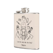 ハイキング感動的ビニール包まれたフラスコ フラスク (左)