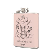 ハイキング感動的ビニール包まれたフラスコ フラスク (左)