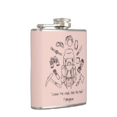 ハイキング感動的ビニール包まれたフラスコ フラスク (右)