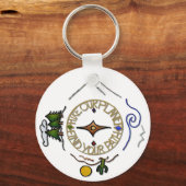 ハイキング我々の惑星ハイカーのソウルコンパス キーホルダー (正面)