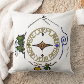 ハイキング我々の惑星ハイカーのソウルコンパス クッション (ブランケット)