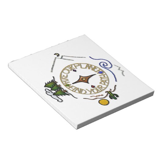 ハイキング我々の惑星ハイカーのソウルコンパス ノートパッド (アングル)