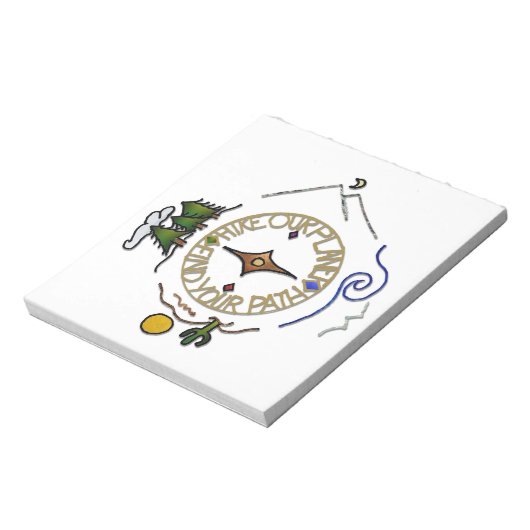 ハイキング我々の惑星ハイカーのソウルコンパス ノートパッド (回転)