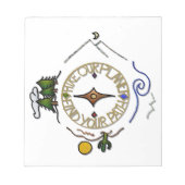 ハイキング我々の惑星ハイカーのソウルコンパス ノートパッド (正面)