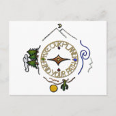 ハイキング我々の惑星ハイカーのソウルコンパス ポストカード (正面)