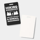 ハイキング最高 バッジ (正面＆裏面)