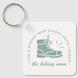 ハイキング母ハイカー山道引用文美学 キーホルダー