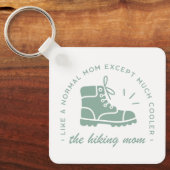 ハイキング母ハイカー山道引用文美学 キーホルダー (正面)