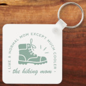 ハイキング母ハイカー山道引用文美学 キーホルダー (裏面)