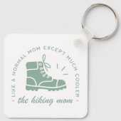ハイキング母ハイカー山道引用文美学 キーホルダー (裏面)