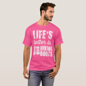 ハイキング登山Tシャツ – ハイキングでの生活の向上 Tシャツ (正面フル)