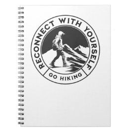 ハイキング白黒ノートブック ノートブック