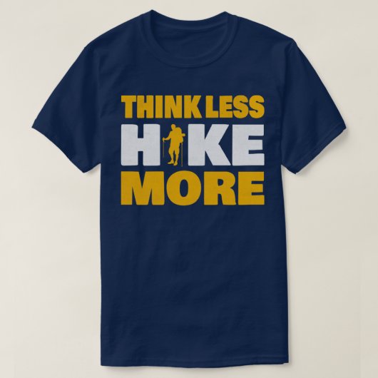 ハイキング考えのハイカーおもしろい引用文の減少 Tシャツ (デザイン正面)