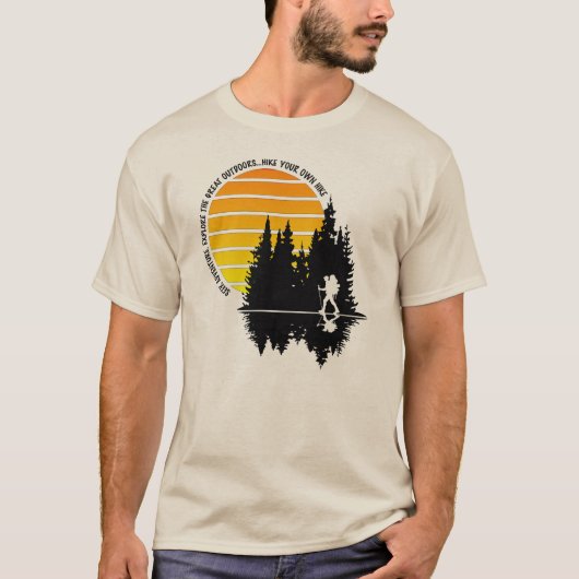 ハイキング自分のハイキング Tシャツ (正面)