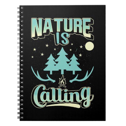 ハイキング自然の呼び出し ノートブック (正面)