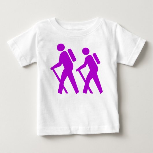 ハイキング記号 ベビーTシャツ (正面)
