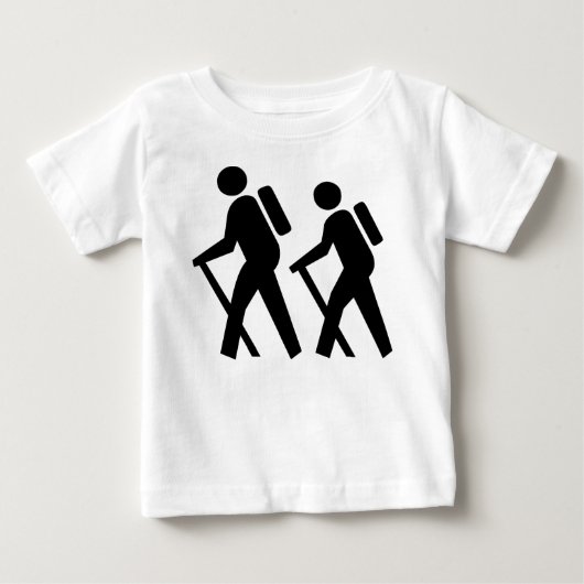 ハイキング記号 ベビーTシャツ (正面)