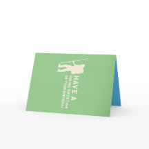 ハイキング誕生日カード