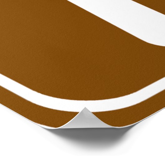 ハイキング道路標識 ポスター (角)