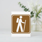 ハイキング道路標識 ポストカード (スタンド正面)