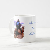 ハイキング風光明媚なホワイトマウンテンズニューハンプシャー コーヒーマグカップ (正面左)