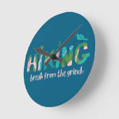 ハイキング2 BFTG ラウンド壁時計 (傾斜)