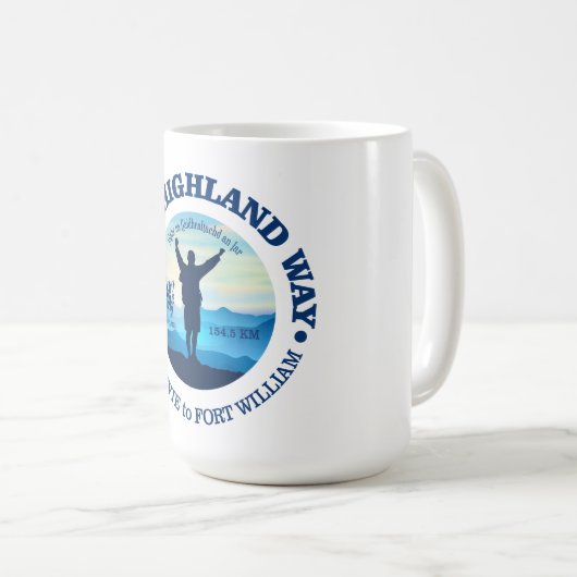 ハイキング（ウエストハイランドウェイ） コーヒーマグカップ (正面右)