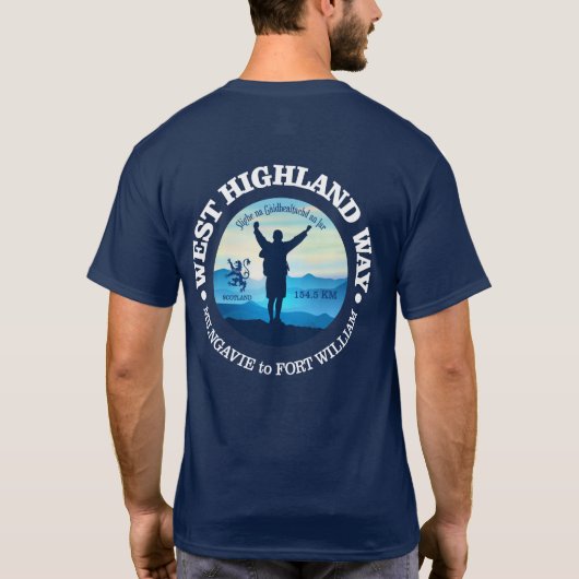 ハイキング(ウエストハイランドウェイ) Tシャツ (裏面)