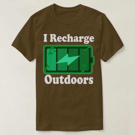 ハイキング キャンピング ネイチャー ラバー Tシャツ (デザイン正面)